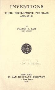 Cover of: Inventions by William Edward Baff