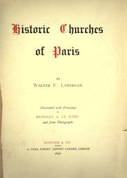 Cover of: Historic churches of Paris.