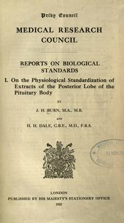 Reports on biological standards by Medical Research Council (Great Britain)