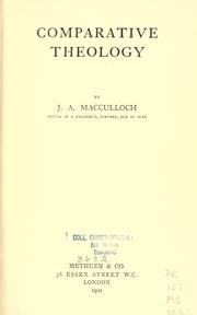 Cover of: Comparative theology by John Arnott MacCulloch