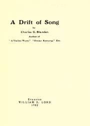 Cover of: A drift of song