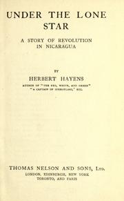 Cover of: Under the lone star by Hayens, Herbert.
