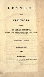 Cover of: Letters from Illinois. by Morris Birkbeck