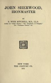 Cover of: John Sherwood, ironmaster.