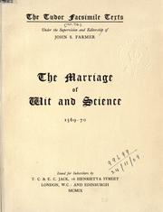 Cover of: The marriage of Wit and Science, 1569-70. by 