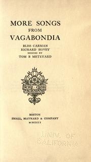 Cover of: More songs from Vagabondia by Bliss Carman