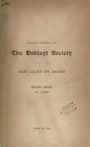 Cover of: New light on Drake: a collection of docuements relating to his voyage of circumnavigation, 1577-1580