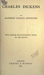 Cover of: Charles Dickens: with preface and illustrative notes by the editor.