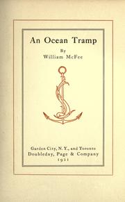 Cover of: An ocean tramp by McFee, William