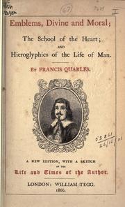 Cover of: Emblems, divine and moral by Francis Quarles