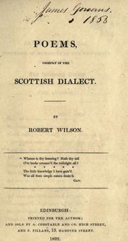Cover of: Poems by Robert Wilson