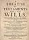 Cover of: A treatise of testaments and last wills