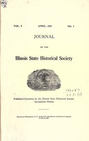 Cover of: Journal. by Illinois State Historical Society.