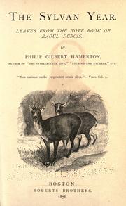 Cover of: The sylvan year by Hamerton, Philip Gilbert