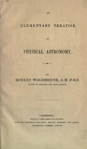 Cover of: elementary treatise on physical astronomy.