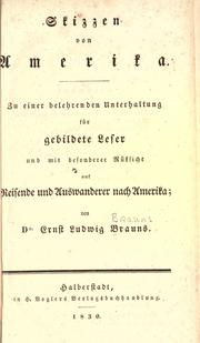 Cover of: Skizzen von Amerika by Ernst Ludwig Brauns