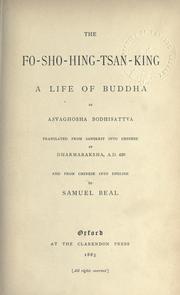 Cover of: The Fo-sho-hing-tsan-king, a life of Buddha by Asvaghosa