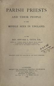 Cover of: Parish priests and their people in the middle ages in England. by Cutts, Edward Lewes, Cutts, Edward Lewes