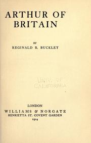 Cover of: Arthur of Britain