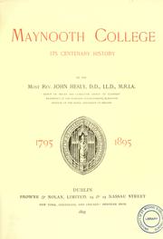 Cover of: Maynooth College: its centenary history