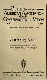 Cover of: Conserving vision; an essay on the prevalence of poor eyesight by Douglas C. McMurtrie