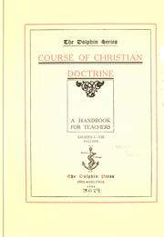 Cover of: Course of Christian doctrine: a handbook for teachers, grades I-VIII inclusive.