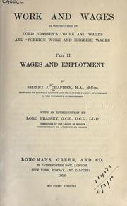 Work and wages by Chapman, Sydney John Sir