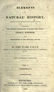 Cover of: Elements of natural history by J. Stark