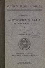 An investigation of build-up columns under load by A. N. Talbot