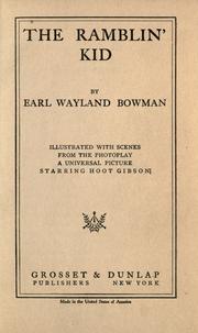 Cover of: The ramblin' kid by Earl Wayland Bowman