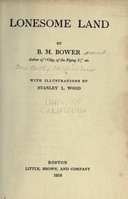 Cover of: Lonesome land by Bertha Muzzy Bower