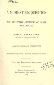 A momentous question by Swinton, John