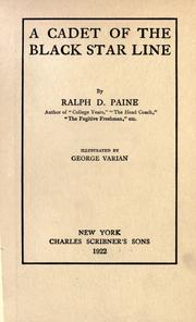 Cover of: A cadet of the Black Star line by Ralph Delahaye Paine