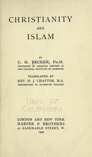Cover of: Christianity and Islam