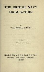 Cover of: The British Navy from within