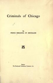 Cover of: Criminals of Chicago