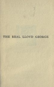 Cover of: The real Lloyd George by G. E. Raine