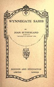 Cover of: Wynnegate sahib