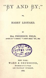 Cover of: "By and by;": or, Harry Leonard.