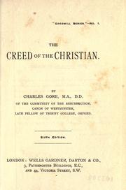 Cover of: The creed of the Christian