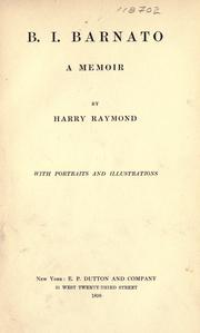 B. I. Barnato by Harry Raymond