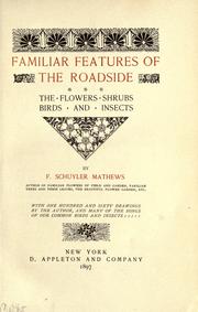 Cover of: Familiar features of the roadside: the flowers, shrubs, birds, and insects.