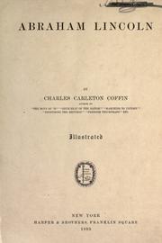 Cover of: Abraham Lincoln by Charles Carleton Coffin