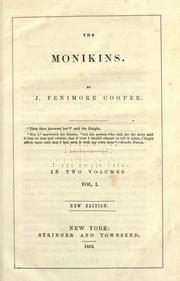 Cover of: The monikins. by James Fenimore Cooper
