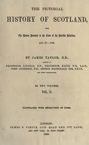 Cover of: The pictorial history of Scotland by Taylor, James