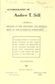 Cover of: Autobiography of Andrew T. Still by Andrew T. Still