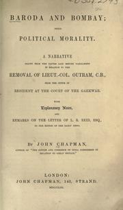 Cover of: Baroda and Bombay by Chapman, John