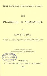 Cover of: The planning of ornament