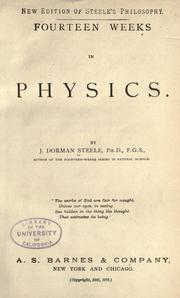 Cover of: Fourteen weeks in physics by Joel Dorman Steele