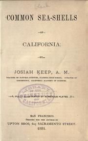 Cover of: Common sea-shells of California by Josiah Keep